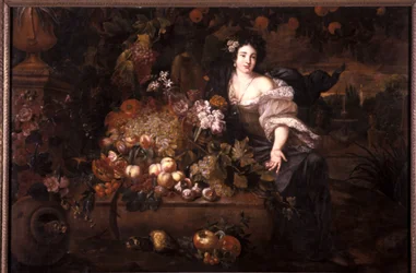 Still Life in a Landscape with a Female Figure